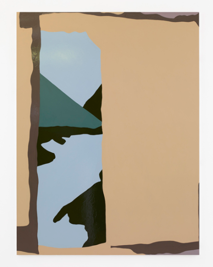 Gary Hume, Blue Lake (2019), via Matthew Marks