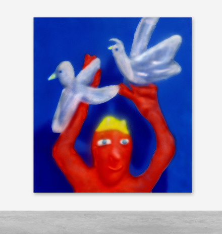 Austin Kee, With Birds (2019), via Peres Projects