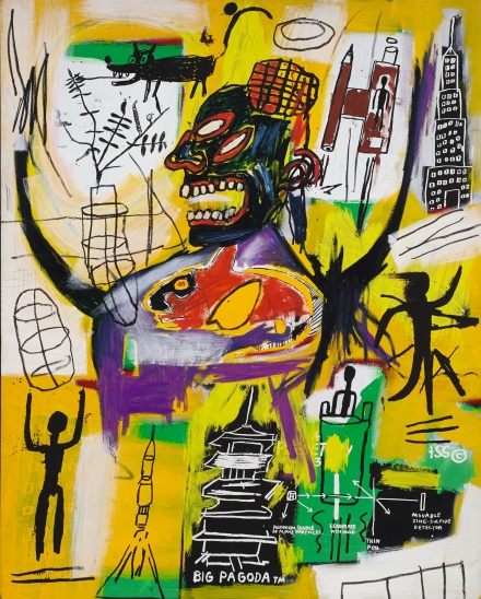 Jean-Michel Basquiat, Pyro (1984), via Sotheby's