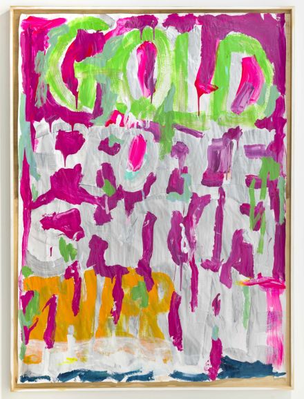 Pope.L, Gold People Shit In Their Vale (2014), via Mitchell-Innes & Nash