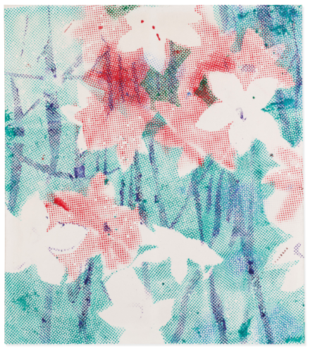 Sigmar Polke, Alpenveilchen Flowers (19767), final price £5,654,250, via Christie's