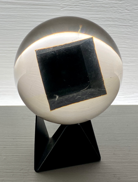 Enzo Mari, Resin Sphere for Danese Milano, Polyester resin, (1960). Â© Annie Schlecter. 