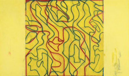 Brice Marden, Yellow Painting (2018-2019), via Gagosian