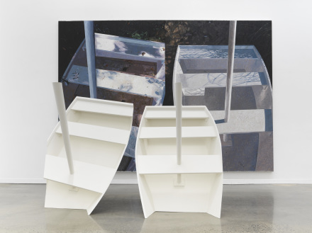 Jennifer Barlett, Boats (1987), via Paula Cooper