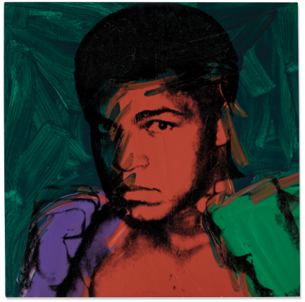 Andy Warhol, Muhammad Ali (1977), via Christie's