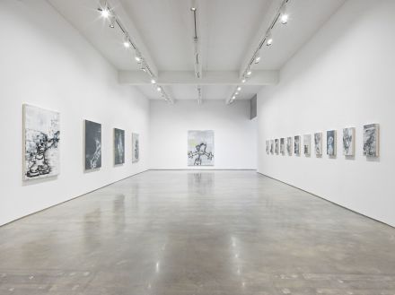 Gary Simmons, Screaming into the Ether (Installation View), via Metro Pictures
