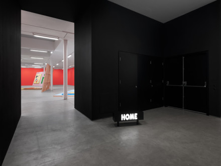 Alex Da Corte, Helter Shelter Or The Red Show! or... (Installation View), via Sadie Coles HQ