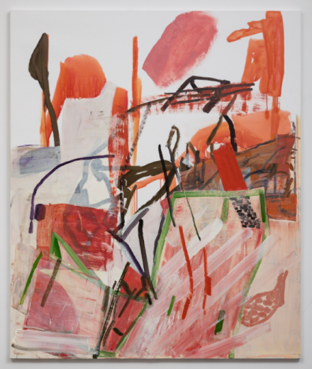 Amy Sillman, Split 2 (2020), via Gladstone Gallery