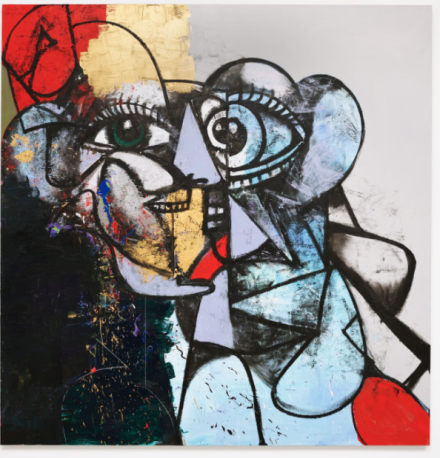 George Condo, End of Reason (2020), via Hauser & Wirth