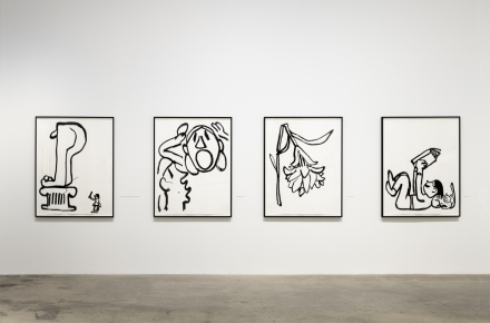 Paul Chan, Drawings for Word Book by Ludwig Wittgenstein (Installation View), via Greene Naftali