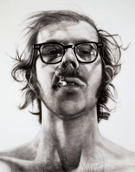 Chuck Close, Big Self-Portrait (1967-1968), via Walker Art Center