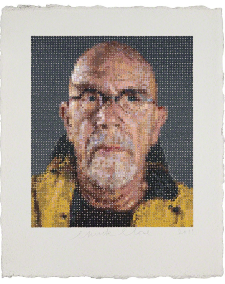 Chuck Close, Self Portrait (1) (2012), via Hamilton-Selway