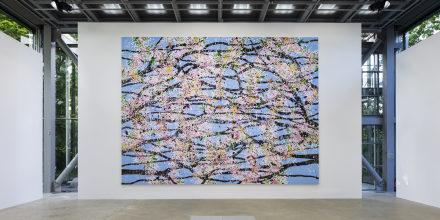 Damien Hirst, Cherry Blossoms (Installation View), via Fondation Cartier