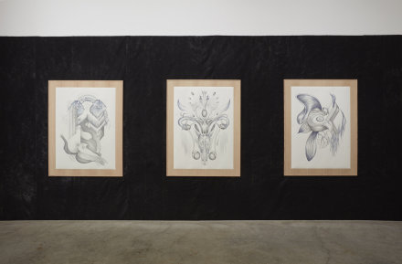 Marlene McCarty, Into the Weeds Sex and Death (Installation View), via Sikkema Jenkins and Co.