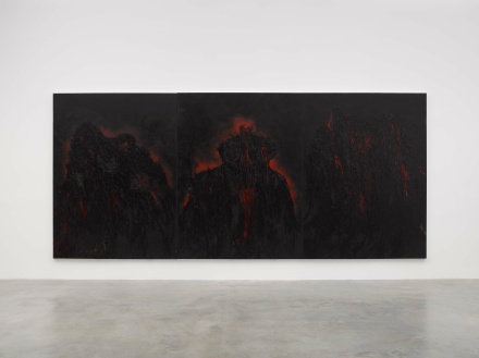 Anish Kapoor, Blackness From Her Womb (2021), via Lisson