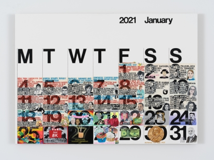 Rob Pruitt, Studio Calendar (January 2021) (2021), via 303 Gallery