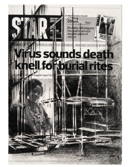 Tatiana Trouvé, April 3rd, The Star, Kenya, from the series From March to May (2020) via Gagosian
