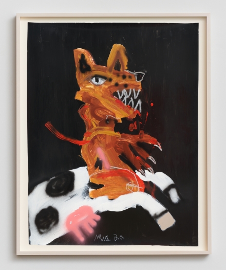 Robert Nava, Bloodsport Wolf-Cow (2022), via Night Gallery