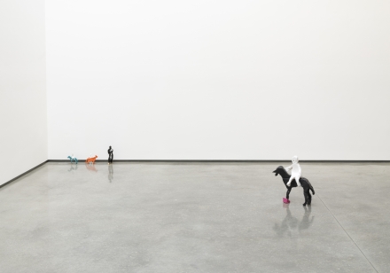 Valetin Carron, Barking Painting Sighs Heavenly (Installation View), via David Kordansky