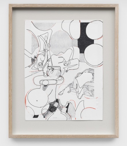 Michael Williams, Untitled Puzzle Drawing (Frogs 3) (2022), via Eva Presenhuber