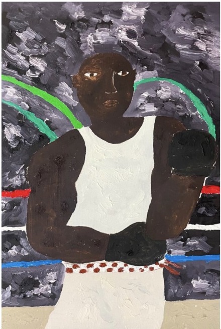 Marcus Leslie Singleton, Sparring, 2022, Image courtesy of Superposition Gallery