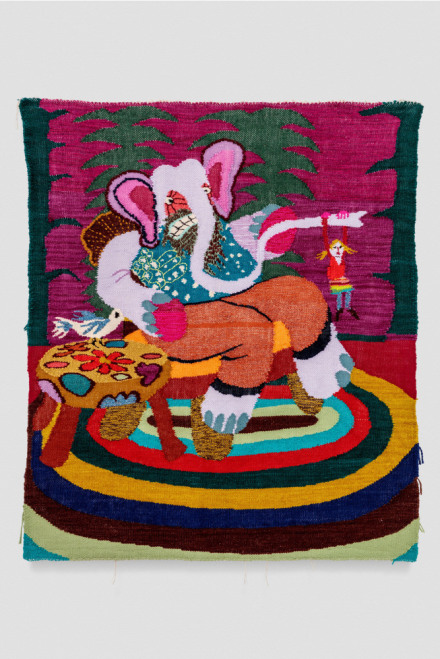 Christina Forrer, Elephant on Chair (2022), via Luhring Augustine