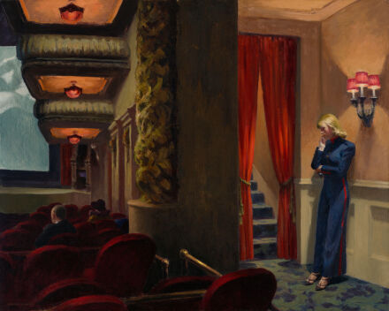 Edward Hopper, New York Movie (1939), via The Whitney