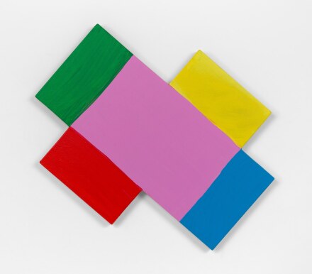 Mary Heilmann, Geometric Spin Large Prototype (2021-2022), via 303 Gallery