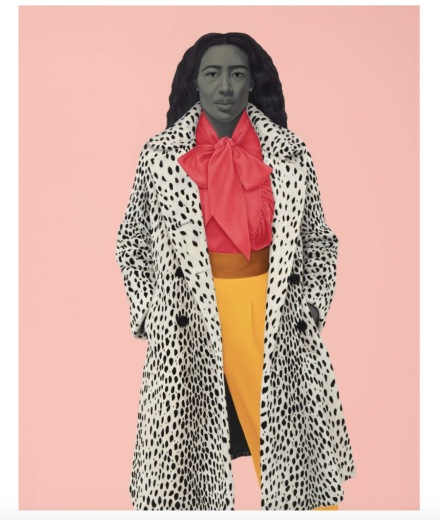Amy Sherald, As soft as she is...(2022), via Hauser & Wirth