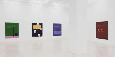 Jonathan Monk, These Paintings Should (Installation View), via Casey Kaplan