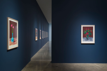 David Hockney, 20 Flowers and Some Bigger Pictures (Installation View), via L.A. Louver