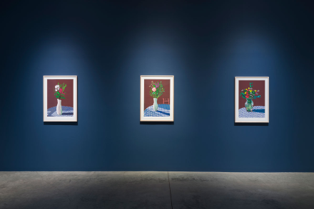 David Hockney, 20 Flowers and Some Bigger Pictures (Installation View), via L.A. Louver