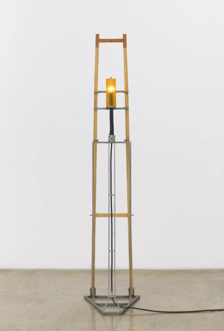David Lynch, Ladder Lamp (2022), all images via Pace