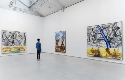 David Salle, Tree of Life, This Time with Feeling (Installation View), via Thaddaeus Ropac