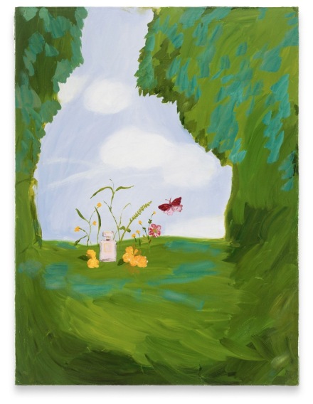 Karen Kilimnik, the happy weeds +insects in the field on a summer day (2008), via Sprüth Magers