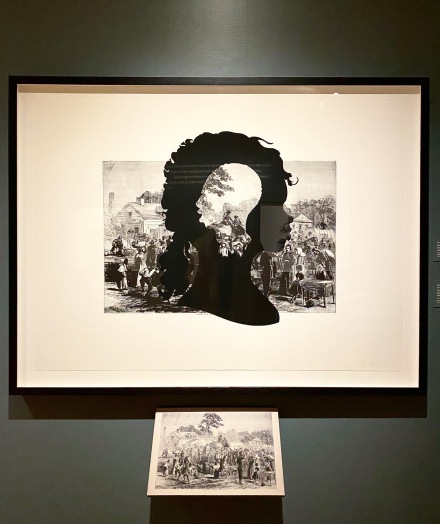 Kara Walker, Harper’s Pictorial History of the Civil War (Annotated) (Installation View), via Art Observed