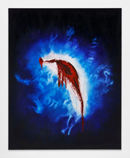 Anish Kapoor, Blood in the Sky III (2022), via Regen Projects