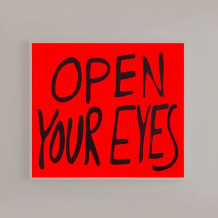 Sam Durant, Open Your Eyes (2022), via Praz-Delavallade