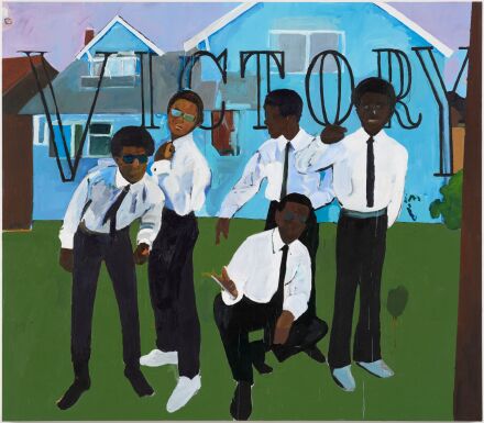 Henry Taylor, I Got Brothers All Ova The World But They Forget We're Related (2023), via Hauser & Wirth