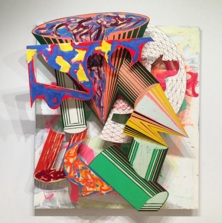 Frank Stella, Gobba, zoppa e collorto (1985), from "Frank Stella: A Retrospective" (2015-2016) at the Whitney Museum. 
